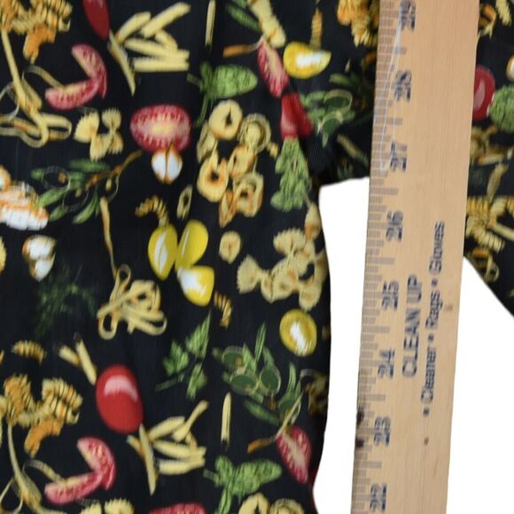 VTG 90s Chef Wear Pasta Italian Made in USA Baggy Elastic Waist Hippie Pants XS - Picture 10 of 13